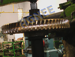 Teeth Cutting of Worm Gear on Gear Hobbing machine
